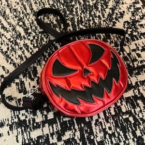 Love Pain & Stitches Pumpkin Cult Halloween Goth Purse